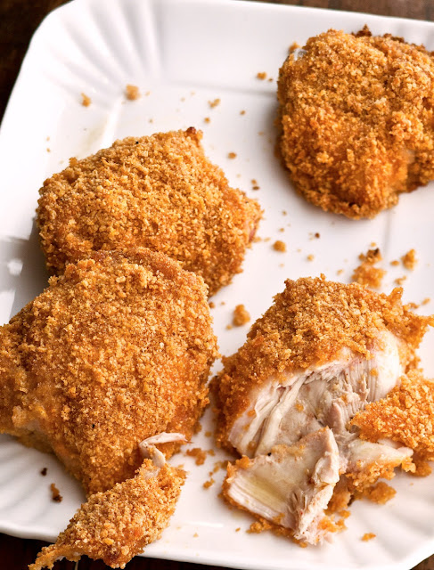 Honey-Crisp Oven-Fried Chicken ( 6 peoples ) ~ Easy recipes