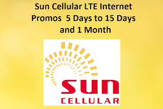 Sun Cellular LTE Internet Promos 5 Days to 15 Days and 1 Month Sun Cellular LTE Internet Promos 5 Days to 15 Days and 1 Month