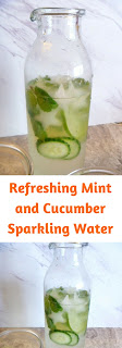 Discover the summer's best new drink! Refreshing Mint and Cucumber Sparkling Water - Slice of Southern
