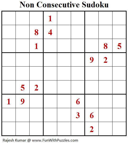 Non Consecutive Sudoku (Daily Sudoku League #204)