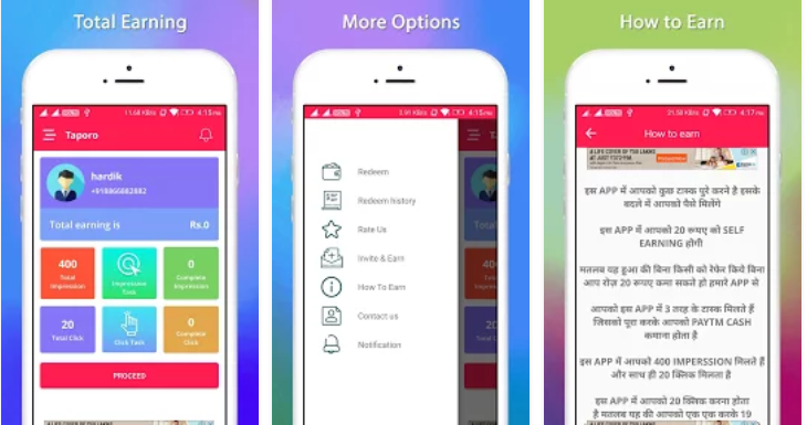 Taporo Cash Apps Make Paytm Money Online Youth Apps