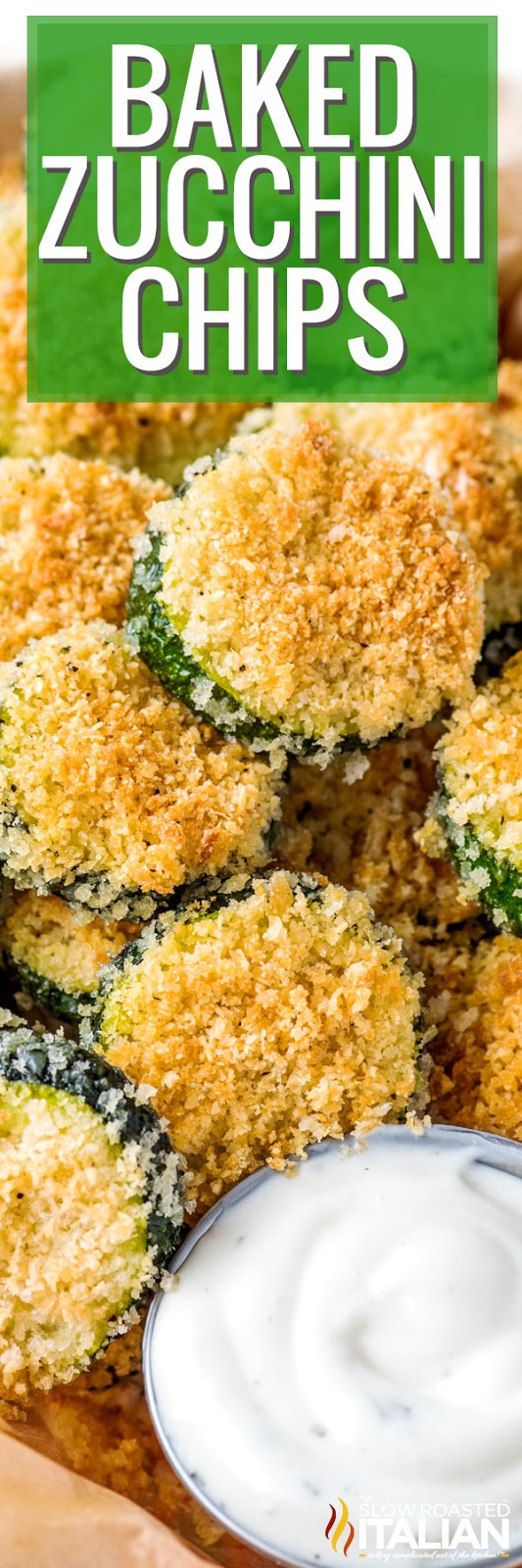 Italian Food Baked Zucchini Chips (With Video)