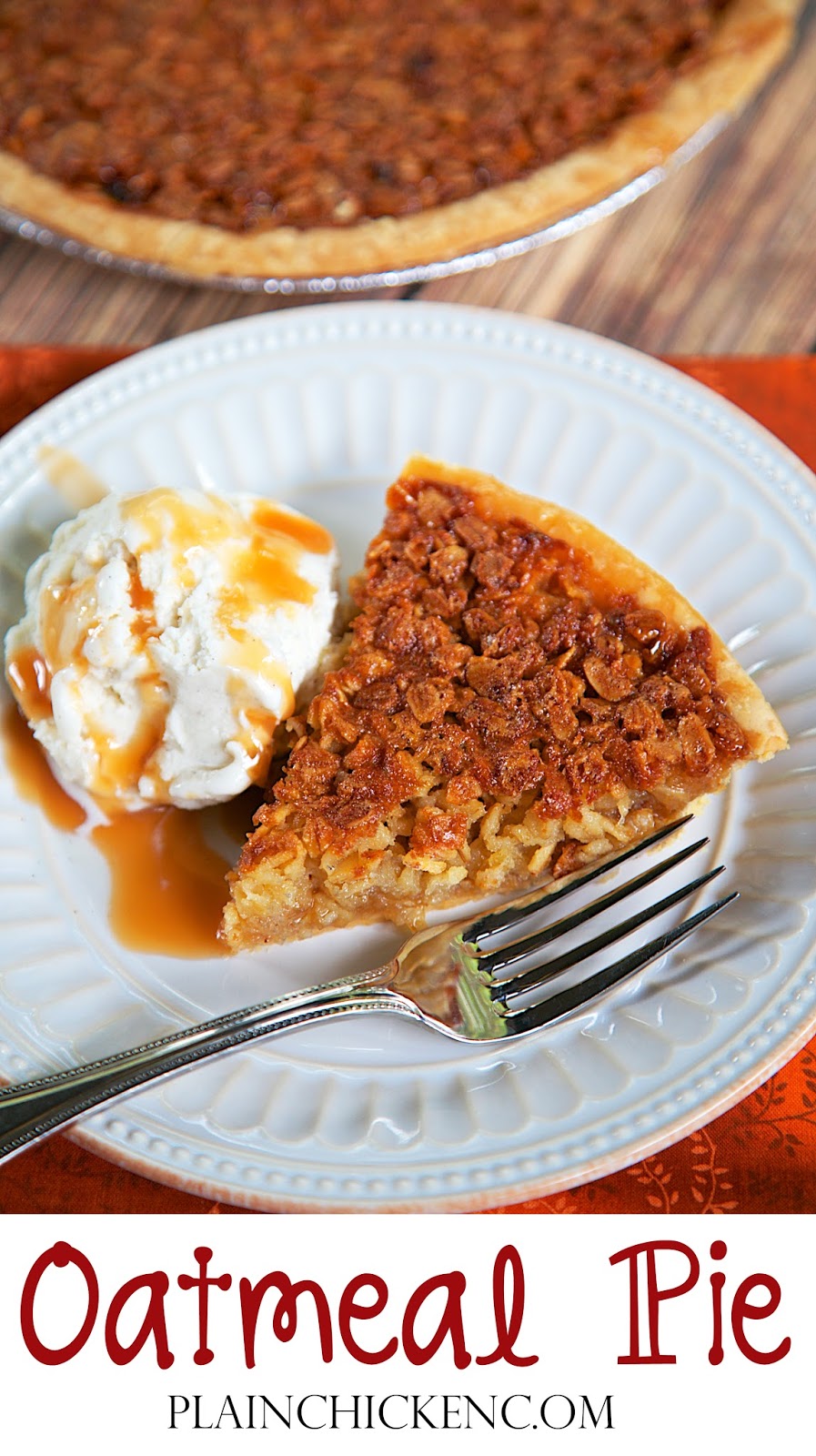 Oatmeal Pie Plain Chicken
