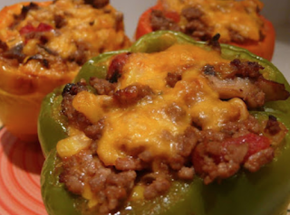 CHEESEY STUFFED PEPPERS 