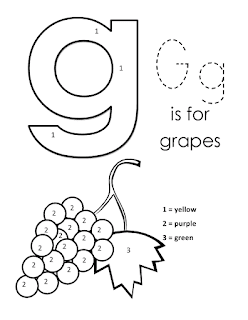Kids Page: Alphabet Letter G lowercase Coloring Pages