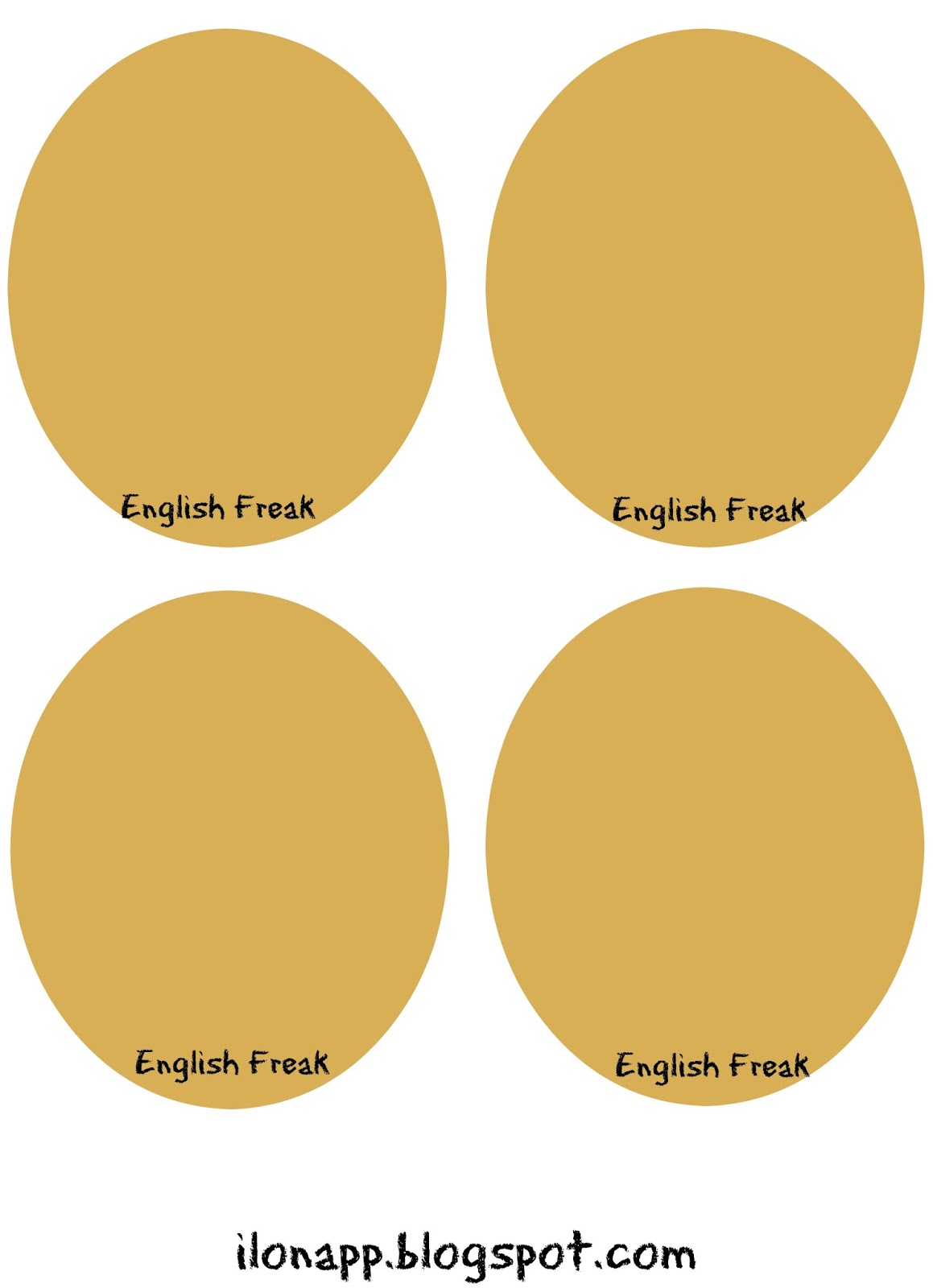 The Pancake Game (printable) englishfreak.pl