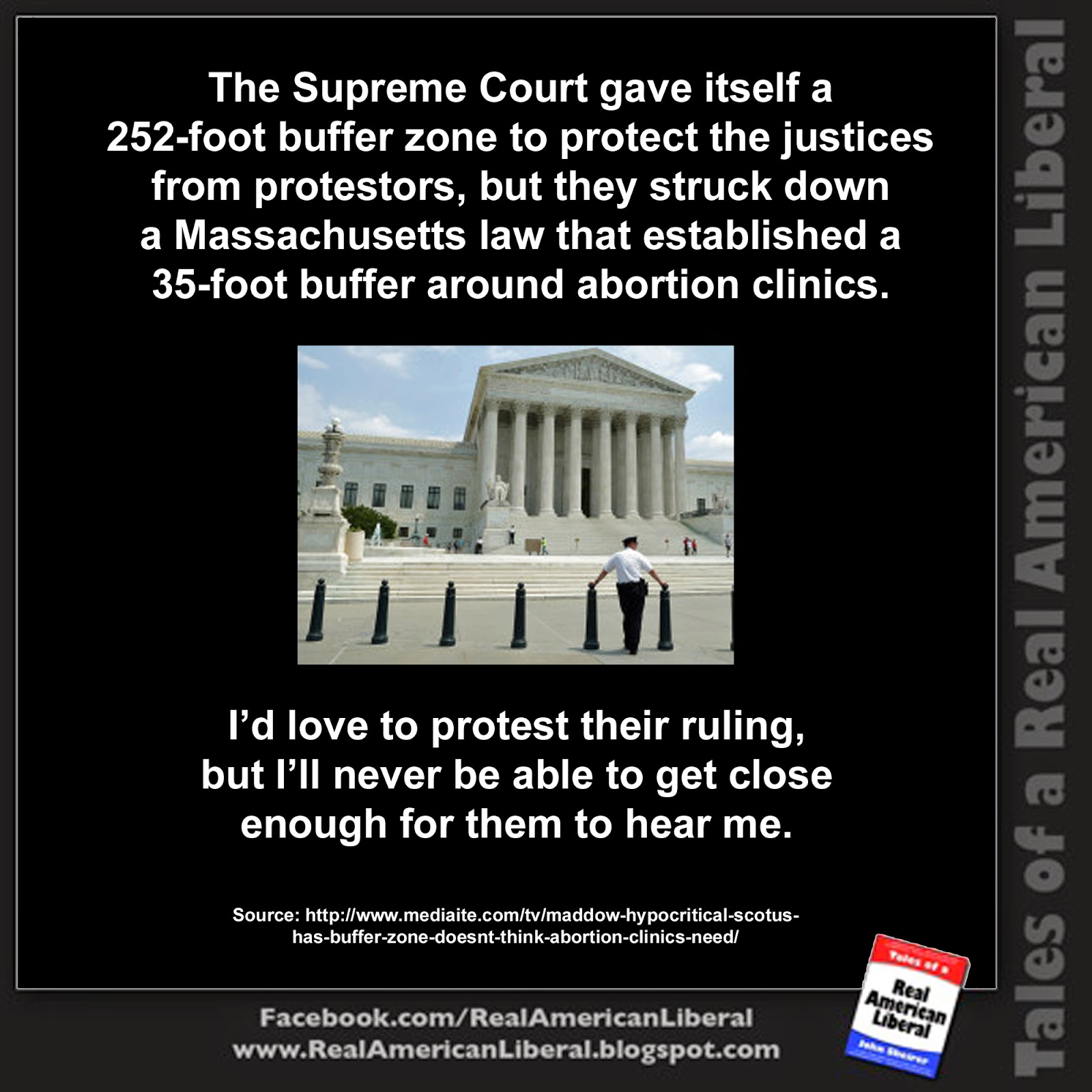 Make Common Sense Common Again Supreme Court Buffer zones for us but