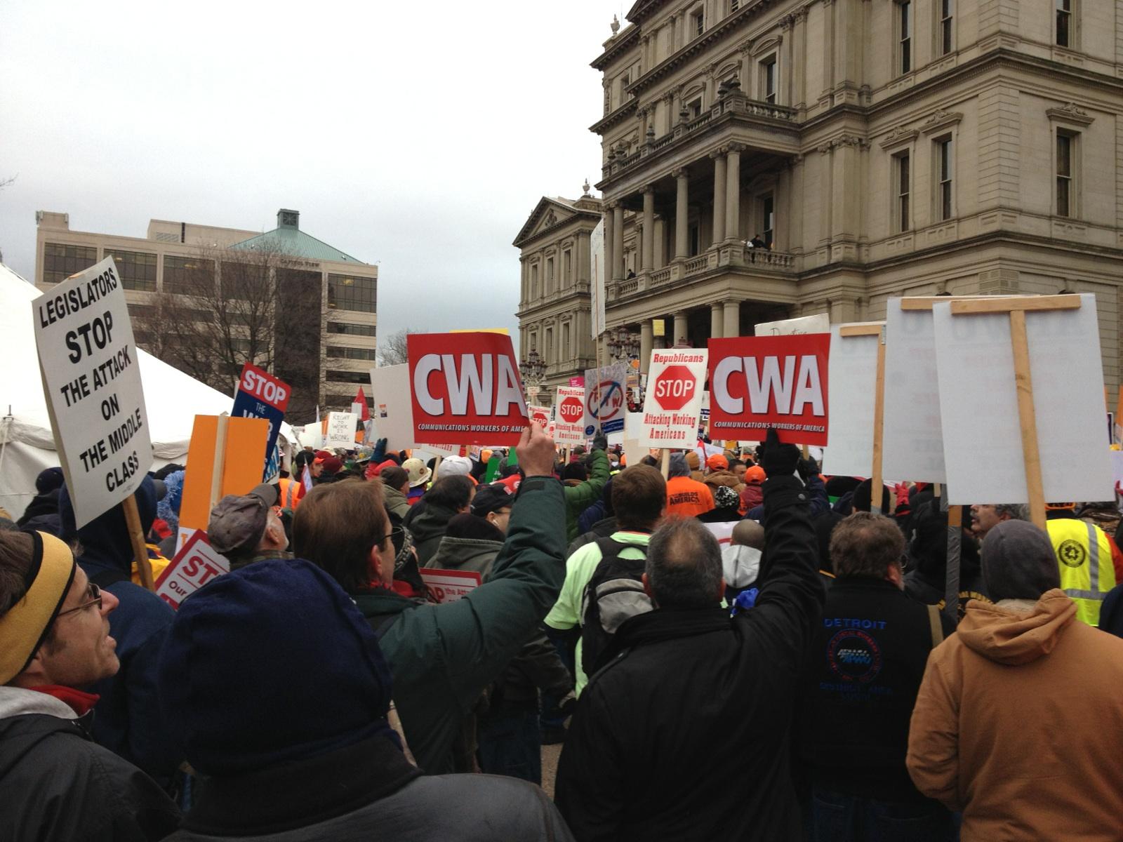 Damn Arbor: Lansing right-to-work protest in photos