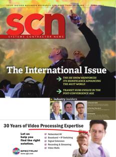 SCN Systems Contractor News - April 2017 | ISSN 1078-4993 | TRUE PDF | Mensile | Professionisti | Audio | Video | Comunicazione | Tecnologia
For more than 16 years, SCN Systems Contractor News has been leading the systems integration industry through news analysis, trend reports, and your authoritative source for the latest products and technology information. Each issue provides readers with the most timely news, insightful reporting, and product information in the industry.