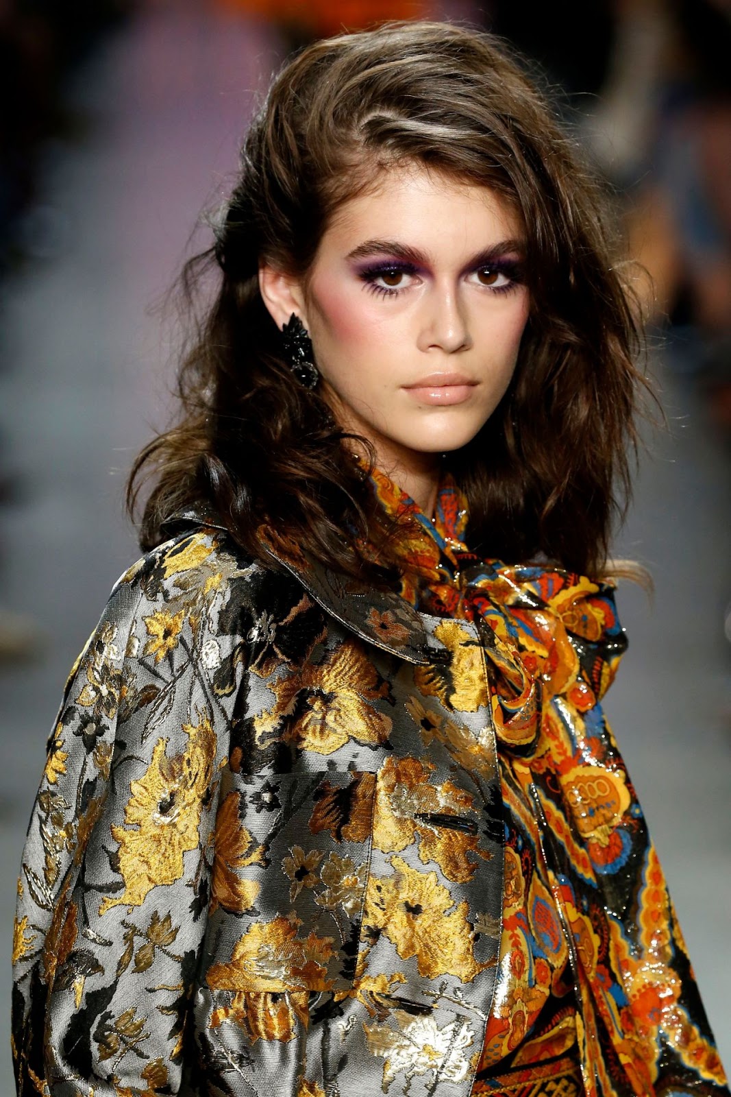 Kaia Gerber Ramp Walk at Anna Sui Fashion Show - Indian Models & Actress