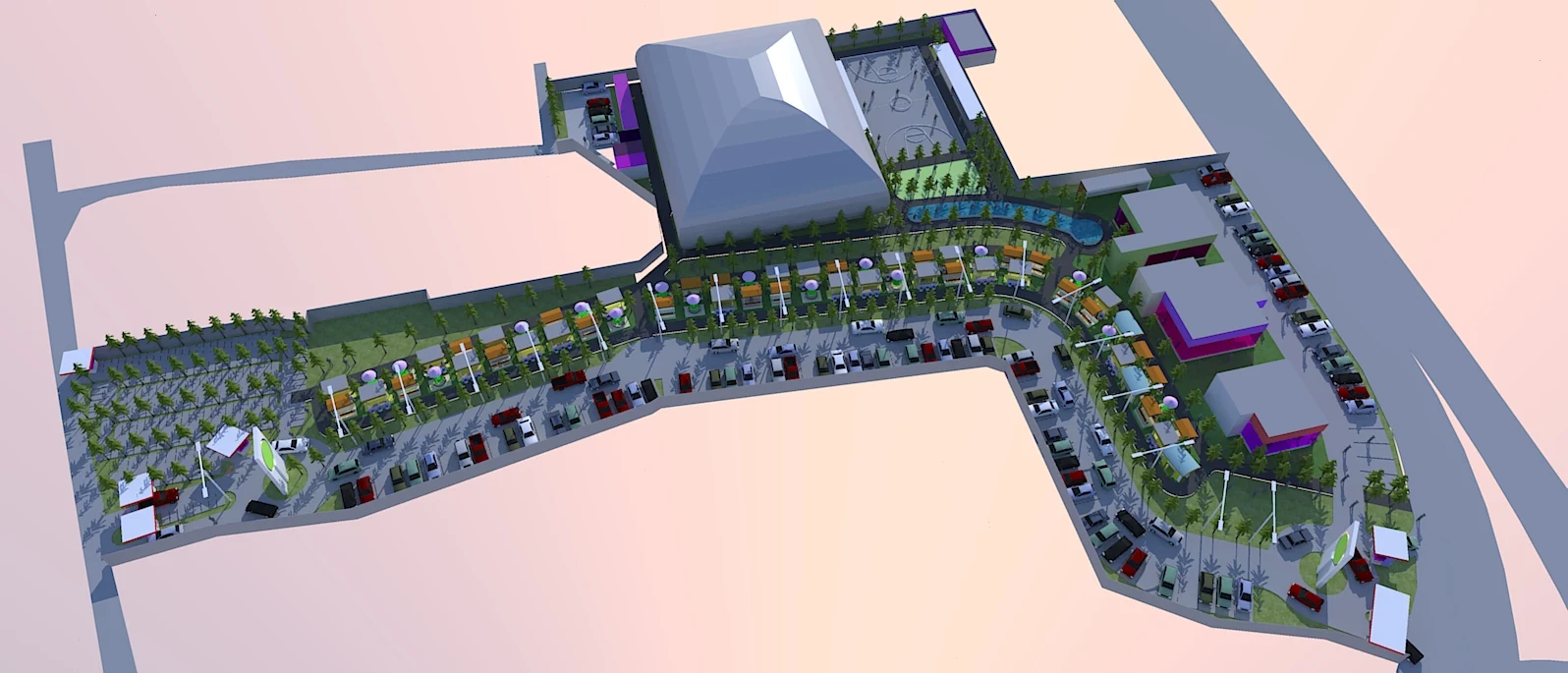 Plan sport. Site Plan.