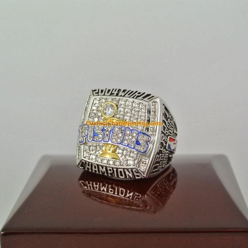 Custom Championship Rings NBA 2004 Detroit Pistons Basketball World