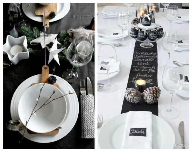 Decoração de Natal Decoração de Natal preto e branco
