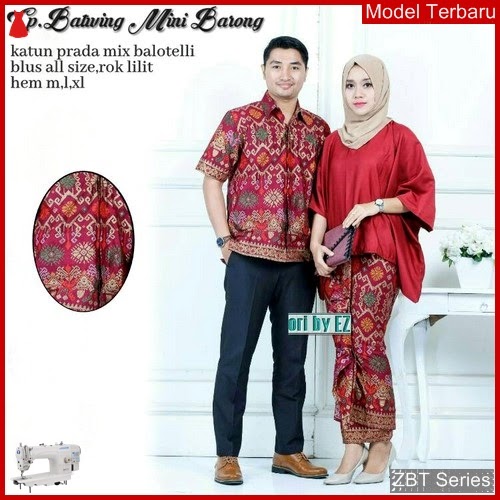 ZBT09509 Kebaya Batik Couple Batwing Mini Barong BMGShop