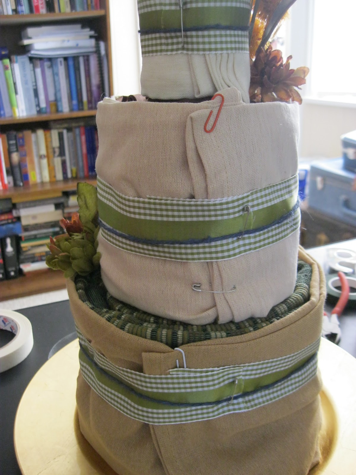 The Charm Smith Dish Towel Cake Tutorial