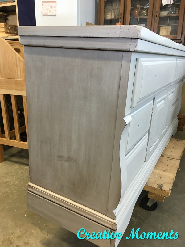 Rustic Grey Farmhouse Dresser