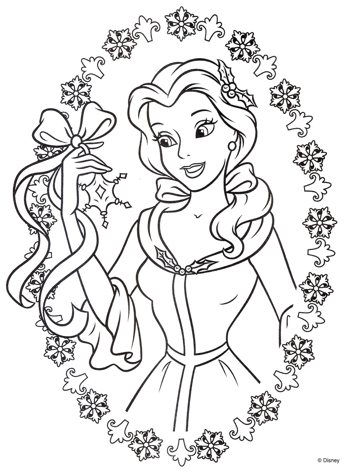 Bella Disney para colorear
