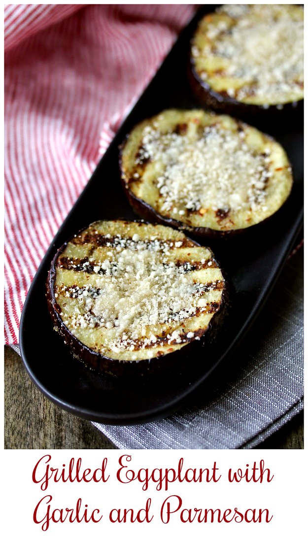 Grilled Eggplant with Garlic and Parmesan Grilled Eggplant with Garlic and Parmesan #eggplant #Parmesan
