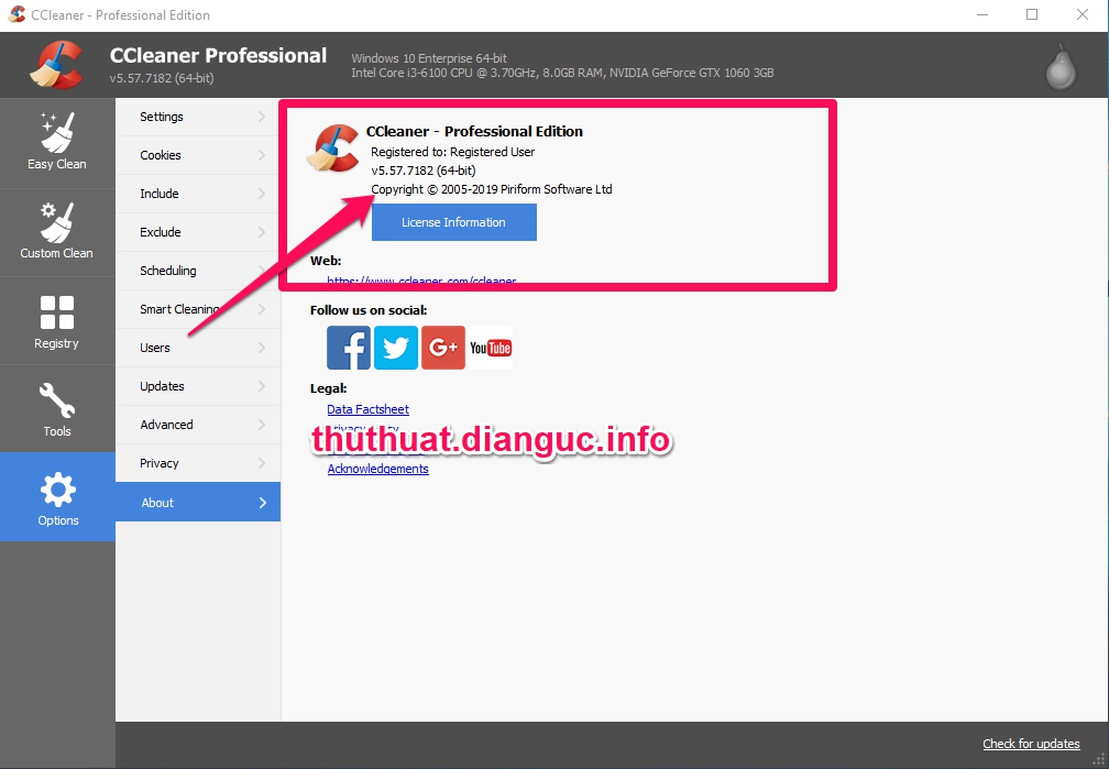 Download CCleaner v5.57.7182 Full Key miễn phí mới nhất