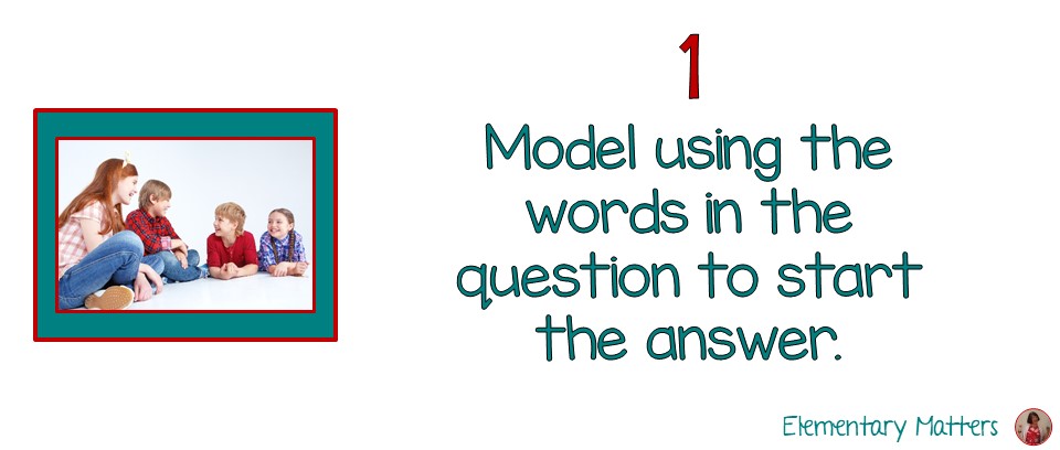 Elementary Matters: Answering in Complete Sentences