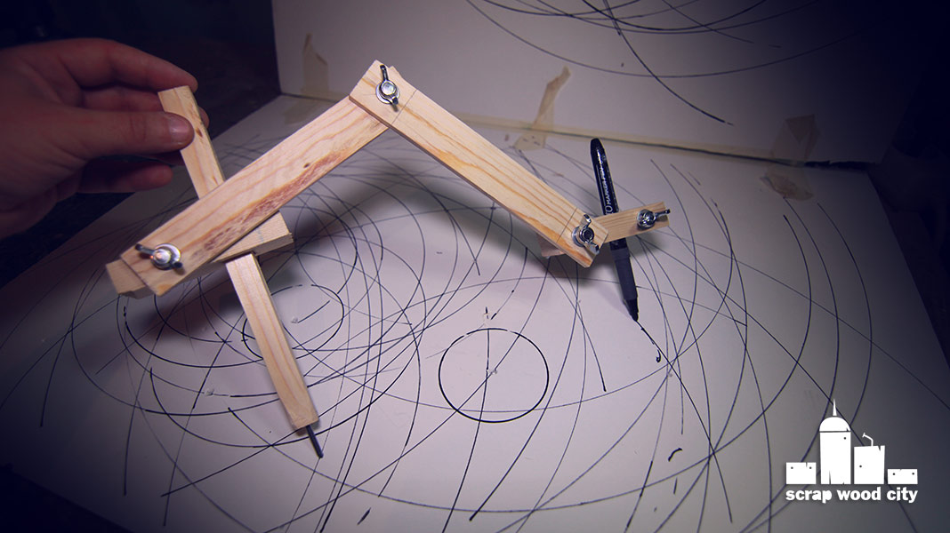 scrap wood city How to make a geometry compass