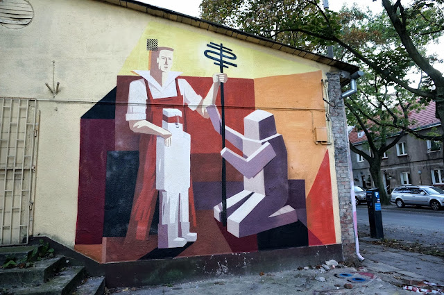 Several New Pieces From Polish Street Artist Jacyndol on the streets of Miechucino & Gdynia, Poland. 2