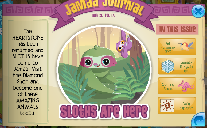 sloth plushie aj