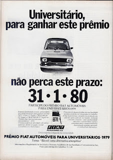 propaganda Fiat - 1979. Reclame Fiat anos 70