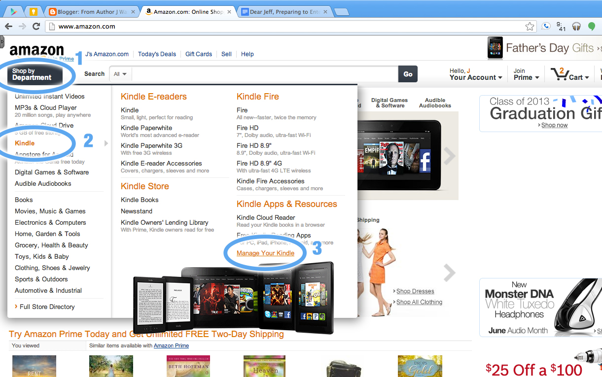 Author J Washburn The Easy Way to REFUND A KINDLE BOOK Purchase