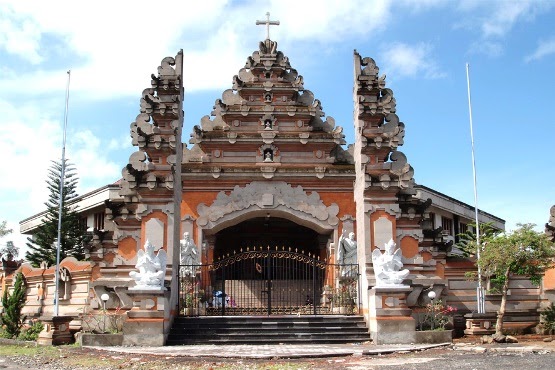 Vedic Views on World News: CATHOLIC CHURCH IN BALI MIMICS