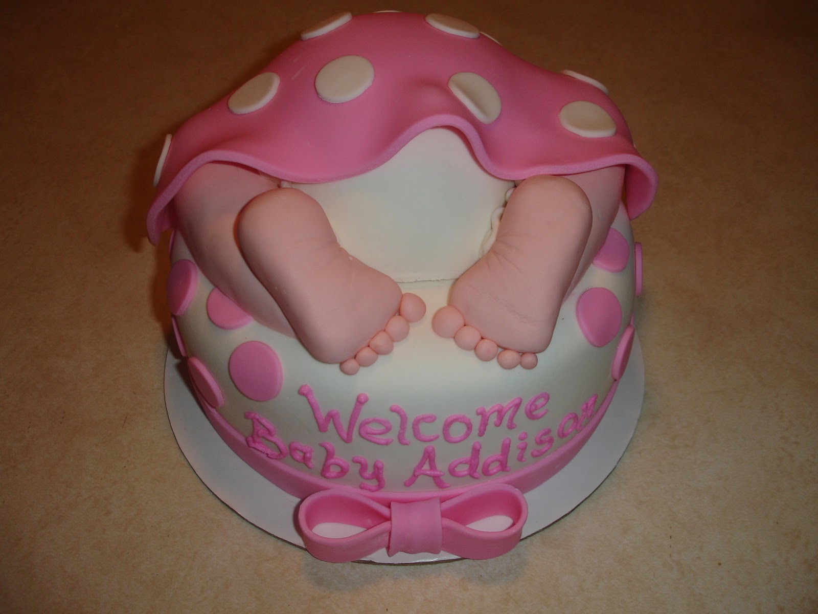 asked to make another baby bottom cake just like the last one the cake ...