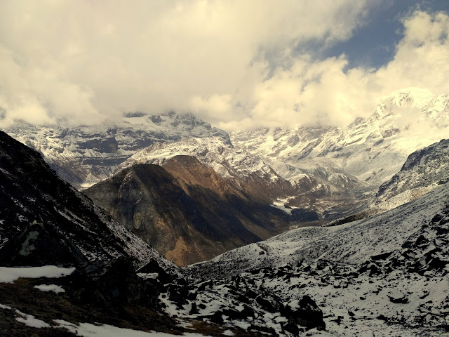 View from the Dzongri Pass View from the Dzongri Pass