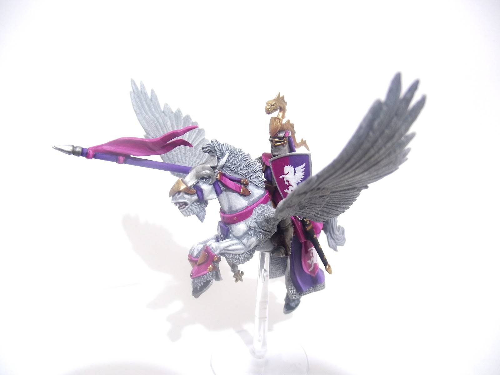 mini painter: Bretonnian Pegasus Knight