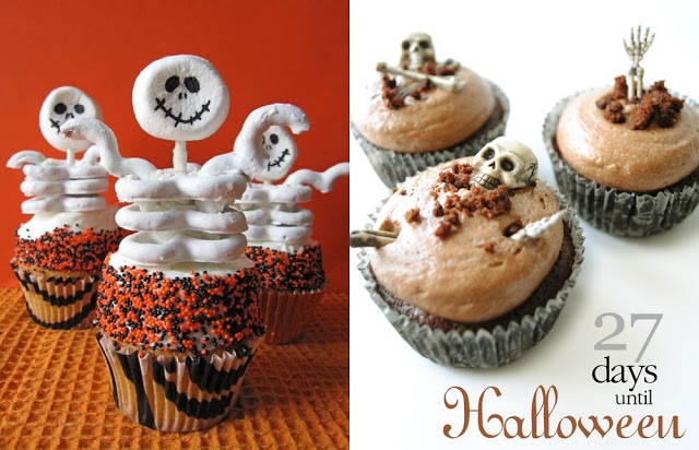 Spooky Halloween cupcakes Enjoy this Halloween with these creepy Halloween food ideas. Creepy skull cupcake ideas for dessert table decoration. Simple Halloween food ideas. Halloween cakes ideas. Halloween cakes recipes for party. Fun Halloween food ideas. Creative Halloween DIY dessert ideas. Fun Halloween Food ideas. Halloween spooky foods ideas for kids. Easy Halloween foods for party. Creative Halloween tricks and treats.