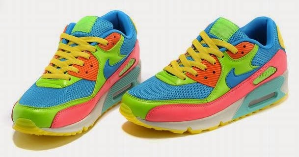 Nike Rainbow: Air Max 90 Running Sneakers Low Rainbow Nikes For Sale Cheap