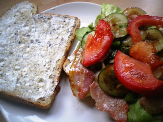  sandwich bacon con verduras