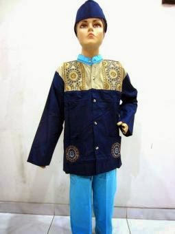 Foto Gambar Model Baju Muslim Koko Anak Merk Rabbani Laki 