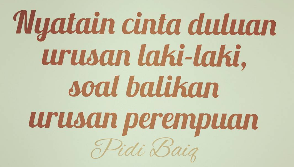 40+ Kata Kata Cinta Romantis Pidi Baiq