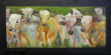 "The Gathering" a group of cattle- SOLD!