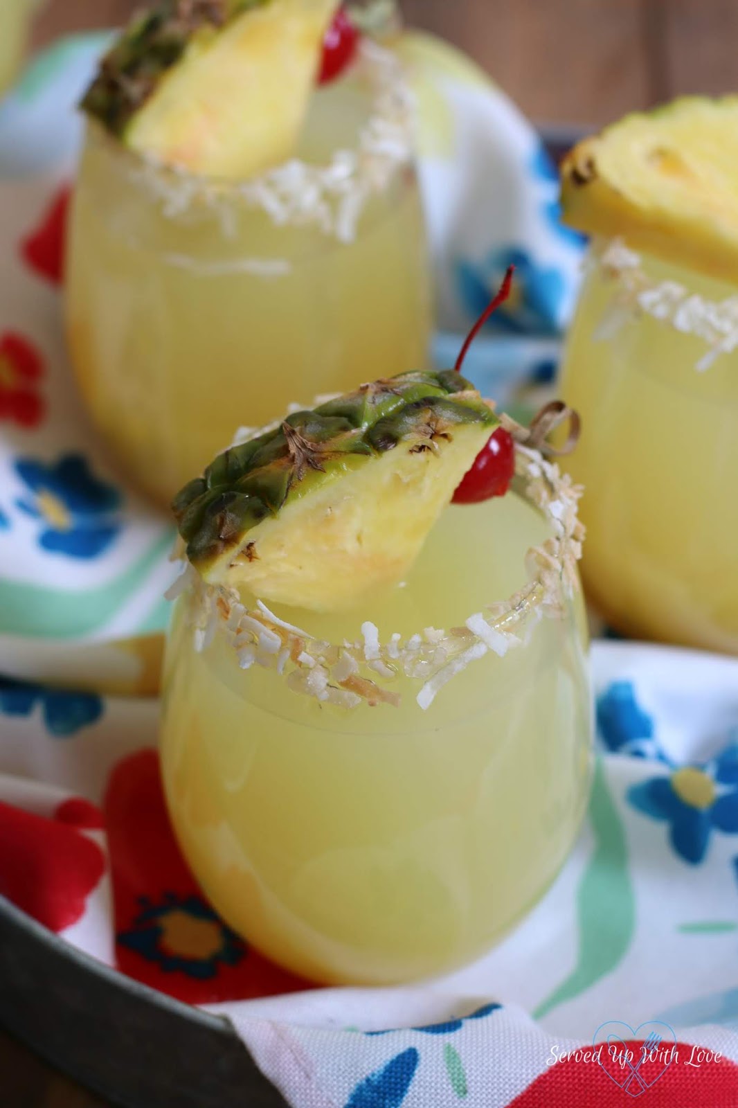 Served Up With Love Pineapple Rum Punch