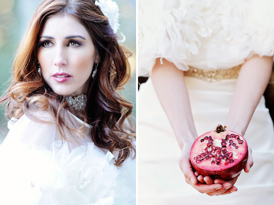 Pomegranate Editorial Shoot in Bridal Guide Magazine