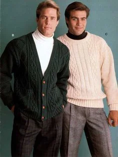 Pictures of men's Fashion in the 80s