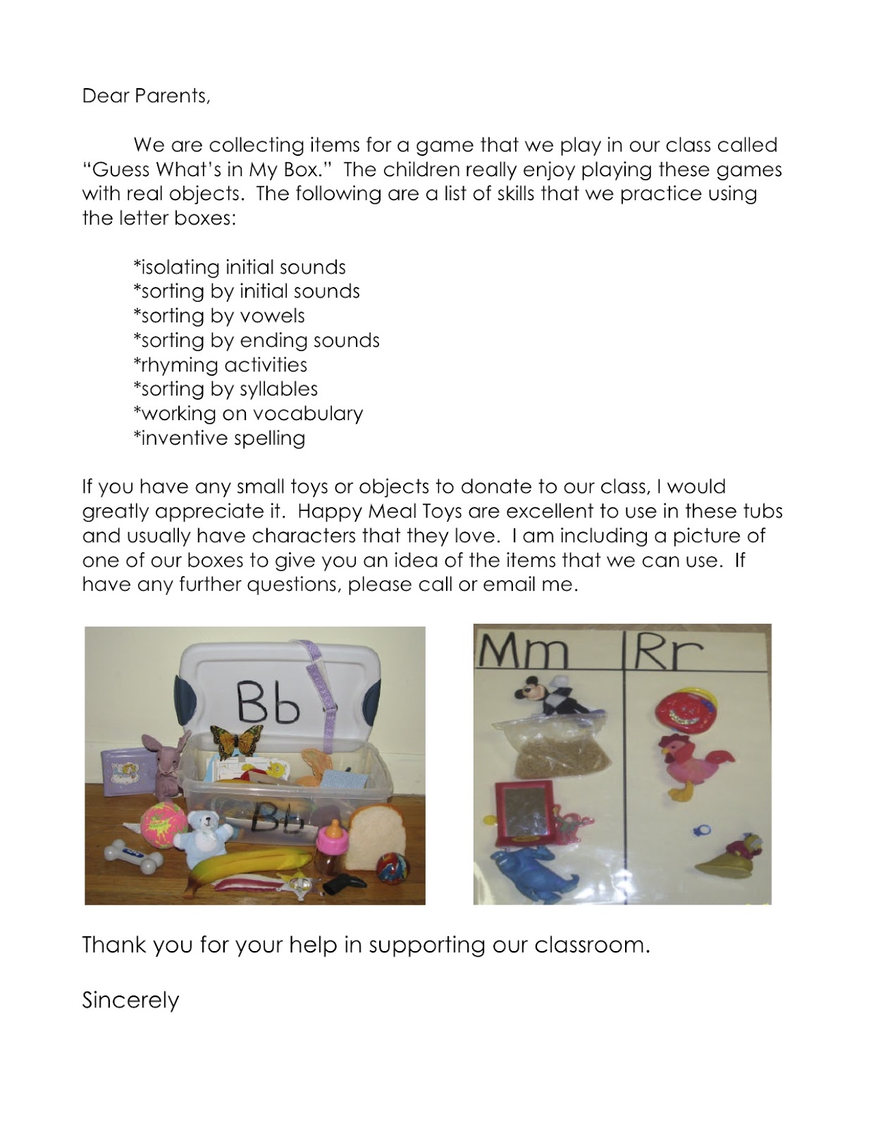 Here are the Common Core Standards for Kindergarten and 1st Grade that go along with the letter tubs.