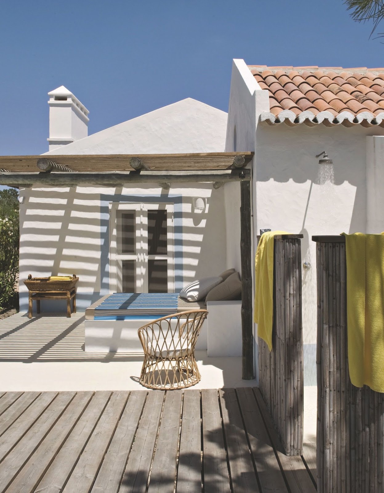 Cabana de praia em Portugal