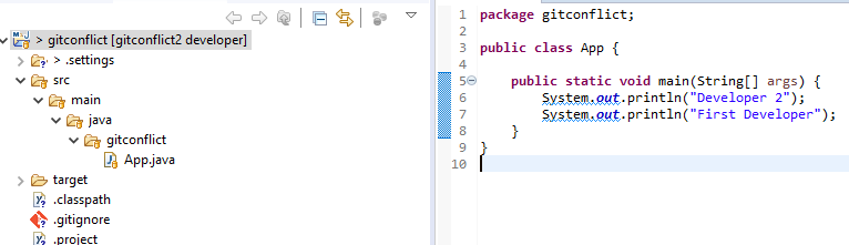 How to resolve Git merge conflict from eclipse? ~ Java & Python Tech