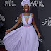 Lupita Nyong'o stuns in plunging lilac gown at a Los Angeles movie premiere 