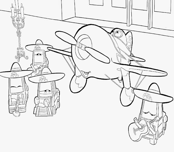 Disney Planes Movie Coloring Pages Download Dusty