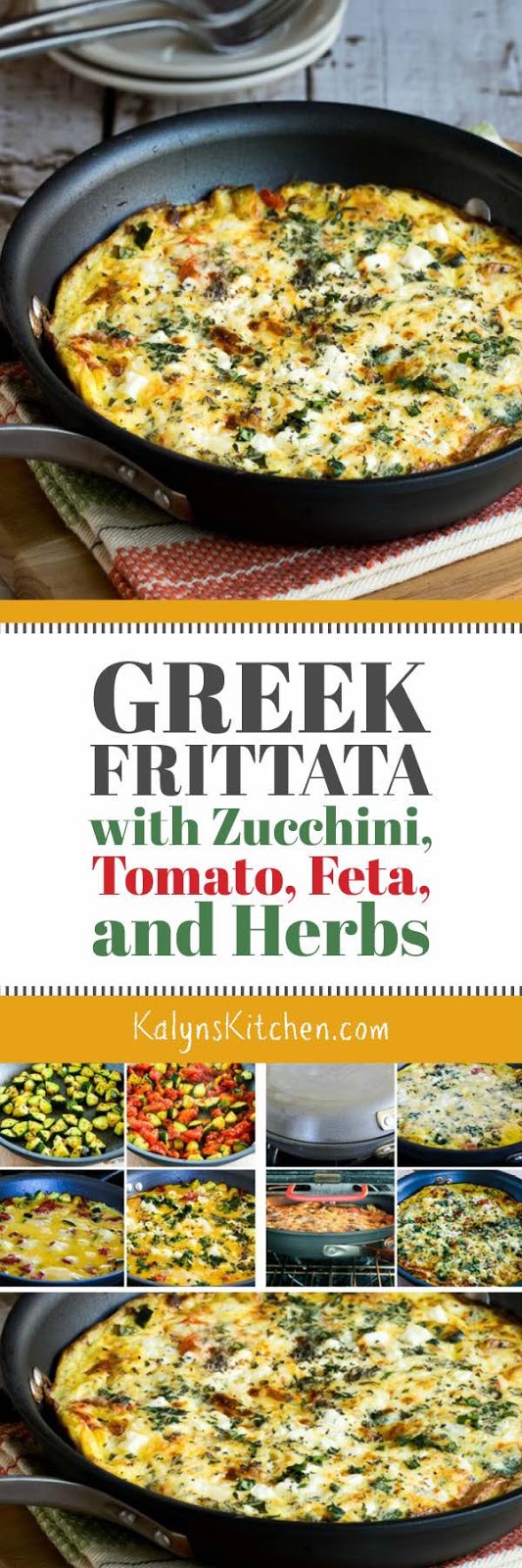 Greek Frittata with Zucchini, Tomato, Feta, and Herbs (Video) Kalyn's