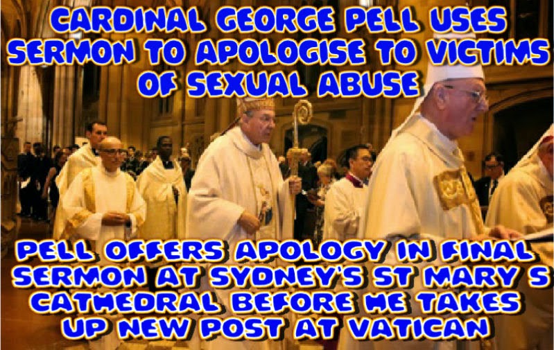 Pell acknowledged that child sexual abuse within the Catholic church had caused a 'terrible blight