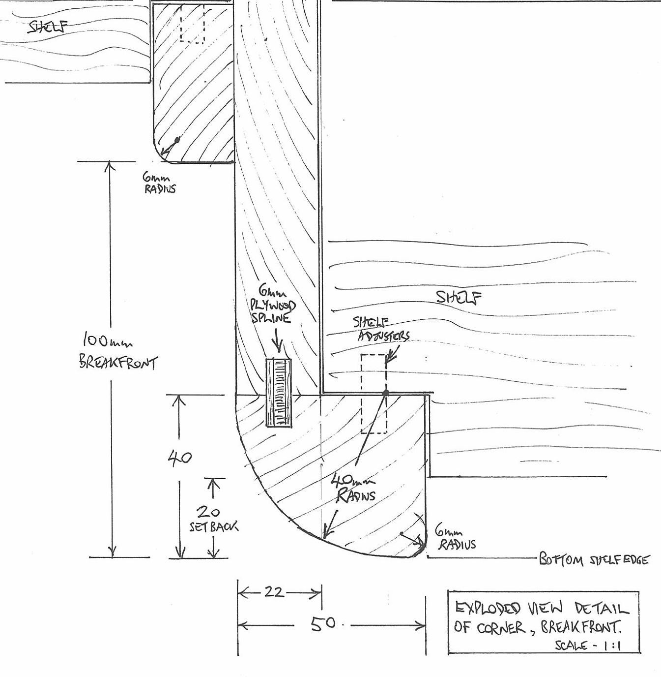 The Joy of Wood Several steps to create a nice curved edge.